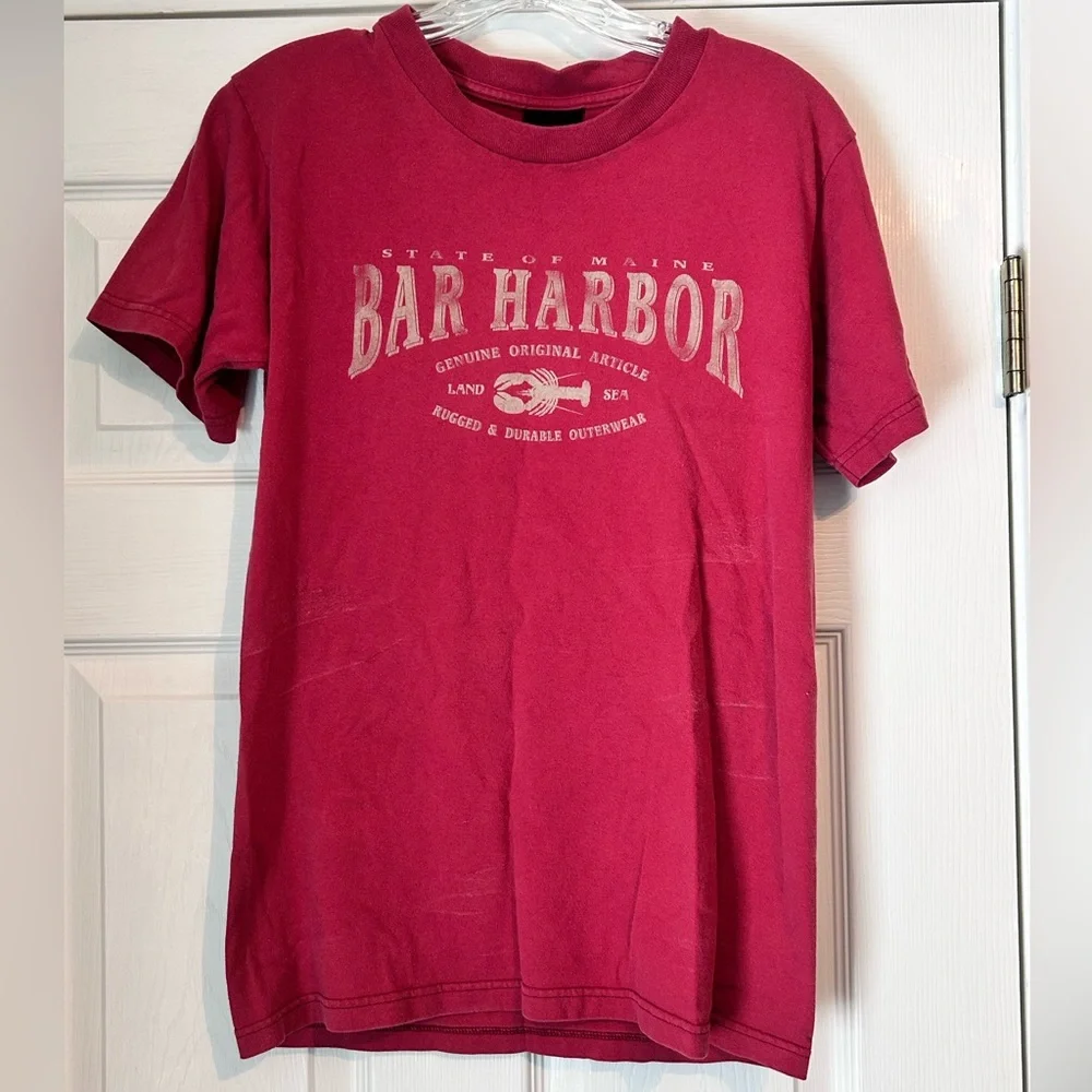 Vintage Bar Harbor T Shirt Small Red - Picture 3 of 9